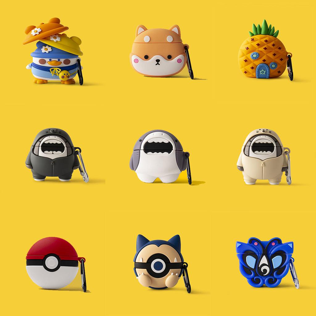 Silicone For OPPO Enco Air Case Cartoon Silicone Protective Cover for Oppo Enco Air2 Wireless Bluetooth Earphone Case Cover