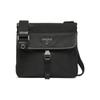 Prada Рюкзак из Re-Nylon с карманом на молнии, кожа Saffiano, мужская сумка через плечо, черный 2VH119-2DMH-F0002-V-OOO