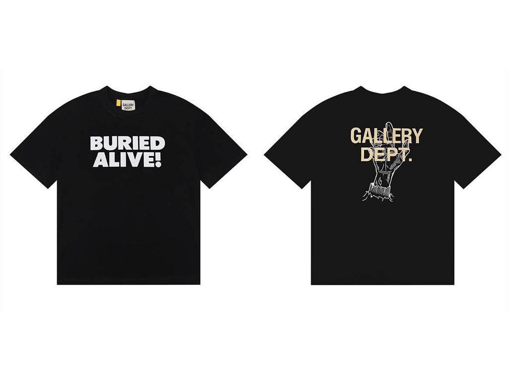 GALLERY DEPT American Tide Tie-Dye Graffiti Short-Sleeve T-Shirt