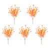 5Pcs/Set Fall Artificial Eucalyptus Fern Realistic Fake Flower Plants Halloween Thanksgiving Harvest Festival