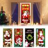 Christmas Backdrop Banner Christmas Elves Door Cover For Party House Door Nightmare Before Christmas Outdoor Decorations Props