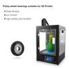 9PCS Pulley Wheels, extrusion small   Wheel Aluminium Roller Bearings for 3D Printer9 Pcs Pack Black Bearing Printer bearing wheels 20x20