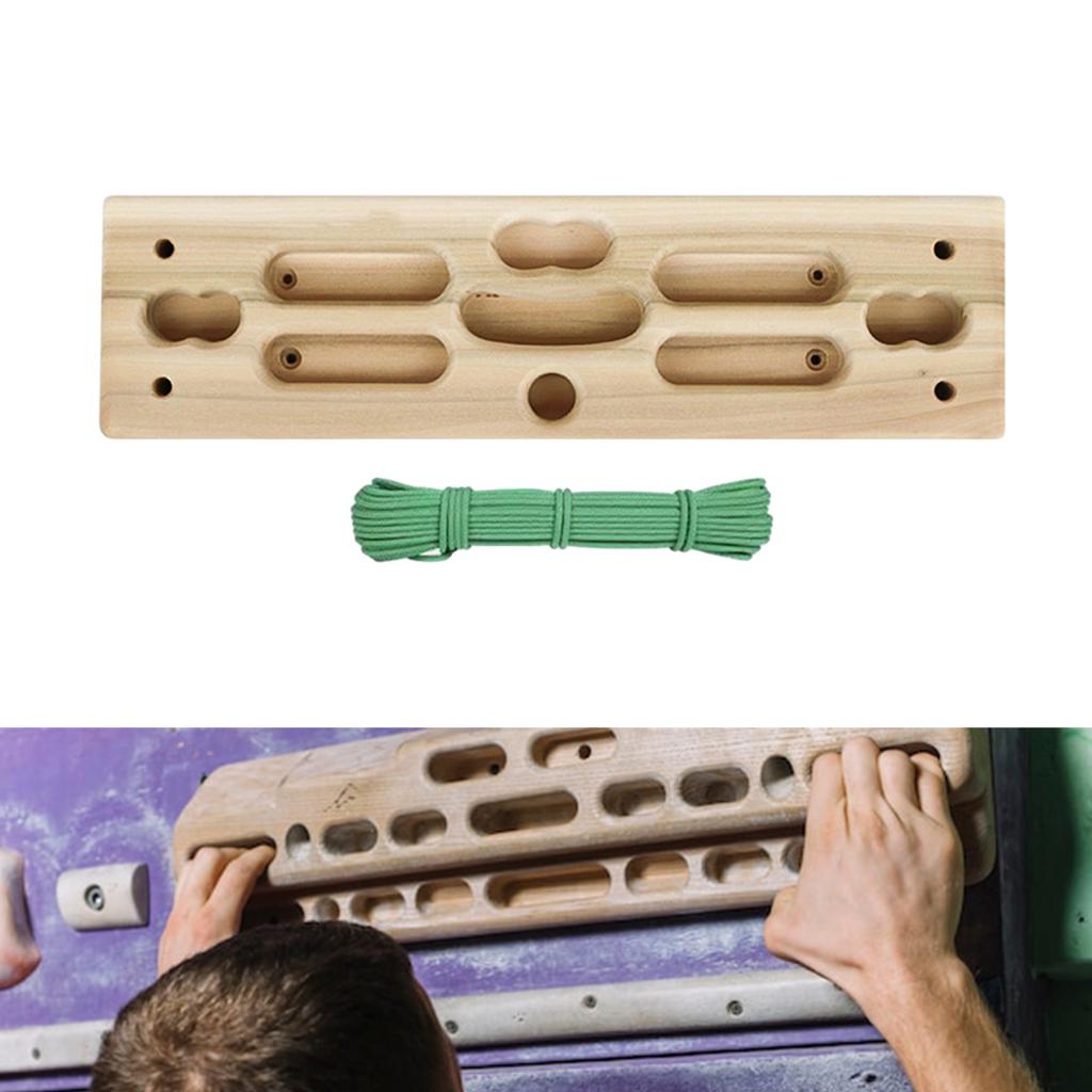 Wood Climbing Fingerboard Climbing Hangs Board Indoor Rock Climbing Fingerboard for Doorway Outdoor Indoor Enduring