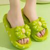 Пляжные тапочки на толстой подошве из ЭВА, женские тапочки на толстой платформе с бантом, домашние тапочки для женщин, легкие нескользящие шлепанцы для ванной