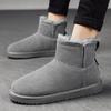 Мужские вельветовые термоботинки средней высоты, уличные новые зимние ботинки, холодостойкие и нескользящие, утепленные хлопковые ботинки на платформе, мужская обувь