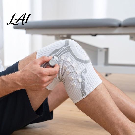 Brace with Adjustable Knob 1/2Pcs Knit Knee Knob Support Patella Pad Arthritis Relief Compression Sleeve for Meniscus Tear Joint Pain Ergonomic