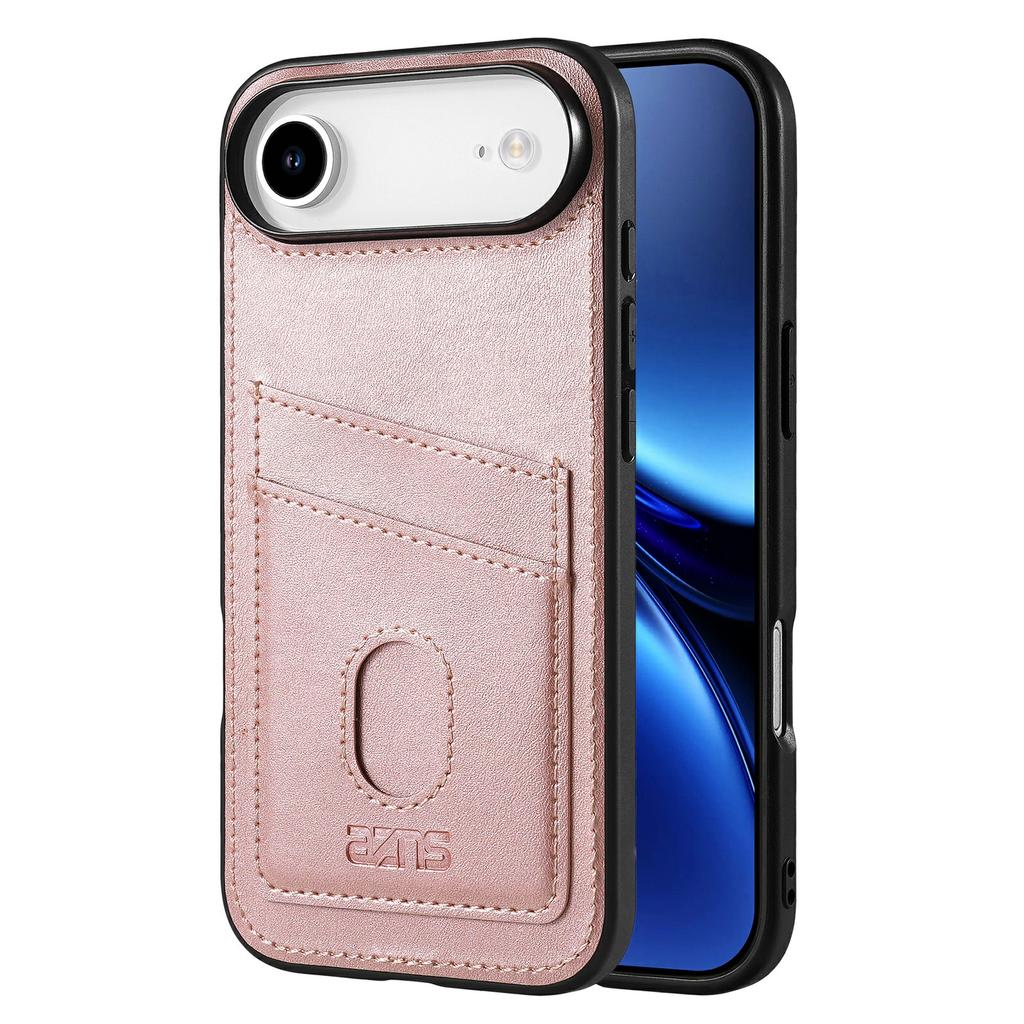 AZNS K1 Series For iPhone Air Case Calf Texture Anti-Drop PU+TPU Phone Cover