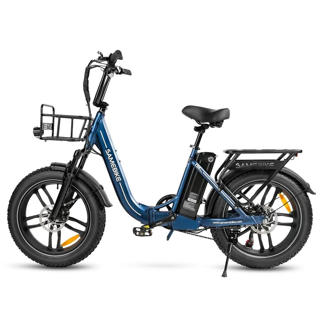 SAMEBIKE C05Pro Уличный складной электрический велосипед для поездок на работу 36В 13Ач Аккумулятор 7 Скоростей Алюминиевый сплав Низкая рама Складной 20-дюймовые Широкие шины Дорожный Электровелосипед
