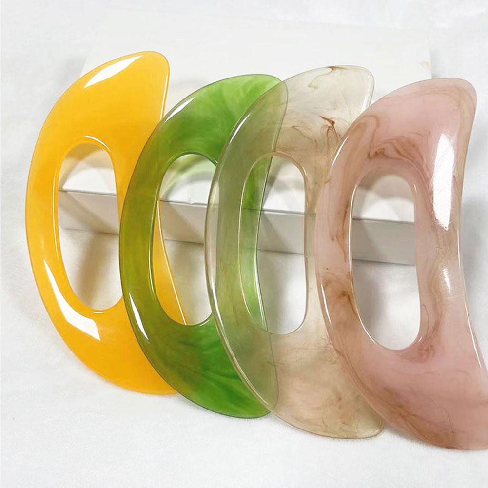 Скребок Гуа Ша из смолы, массажный инструмент, скребок для похудения, гуаша, скребок для лица, шеи, лифтинг кожи, средство для удаления морщин, красивый массаж тела