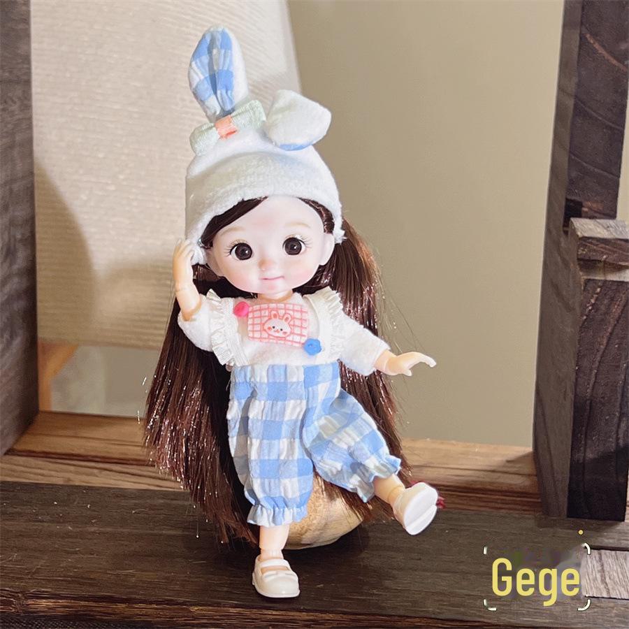 8-дюймовый комплект одежды и макияжа для куклы BJD Princess — идеальный подарок на день рождения для девочек