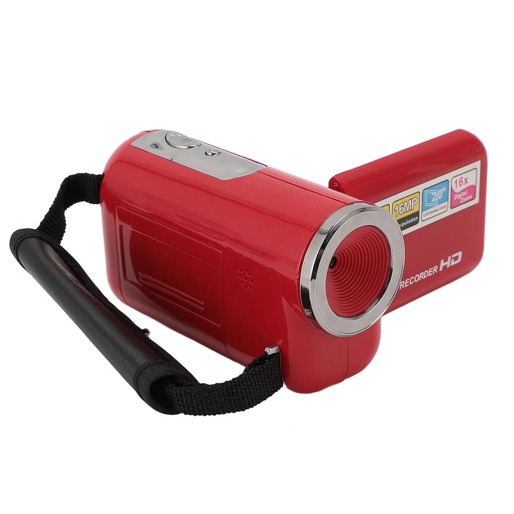 Digital Video Camera Recorder 1080P HD 16MP Portable DV Camcorder 16X Digital Zoom 2in Screen 128GB