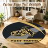 Round Rug Custom NameFC Köln Pattern Non Slip Carpet Home Floor Decor