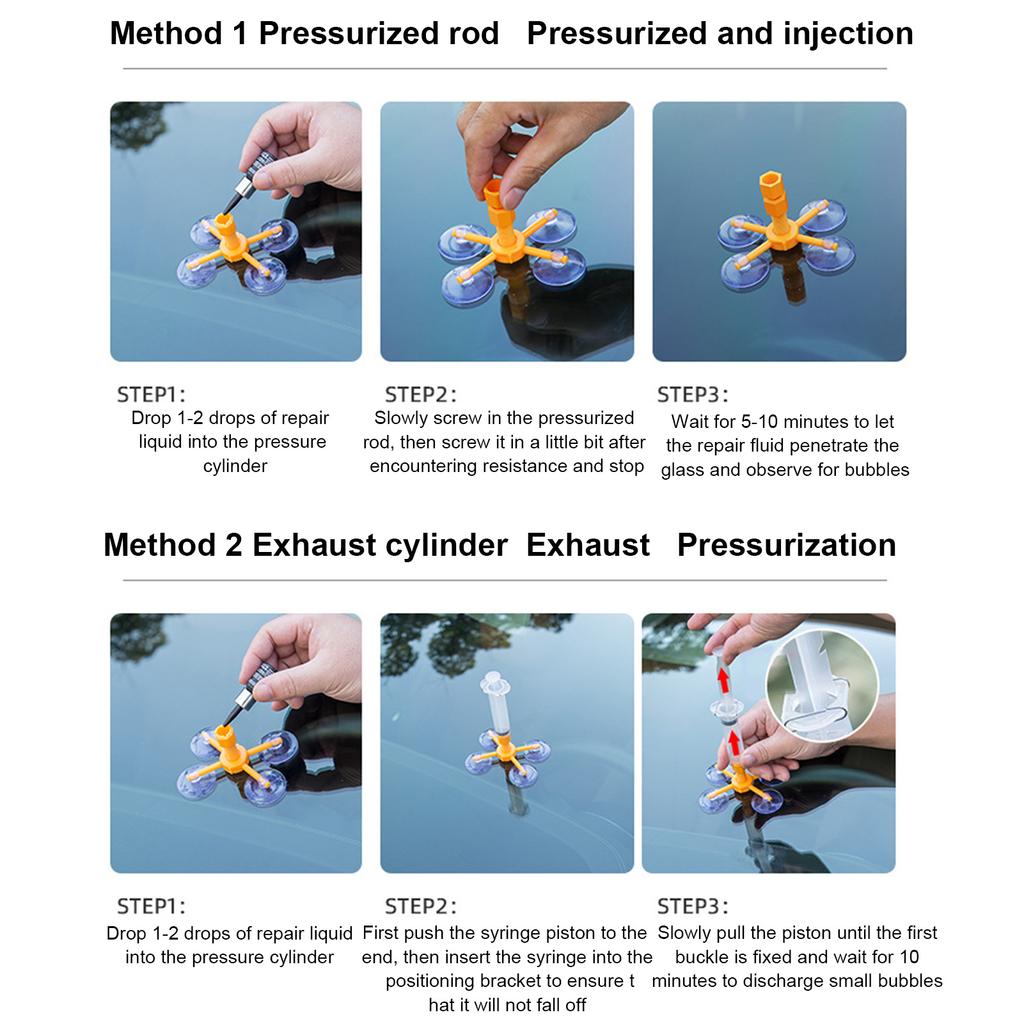 Набор для ремонта лобового стекла автомобиля своими руками Автомобильное лобовое стекло Ремонт трещин Смола Инструменты для ремонта стекла Бычий глаз, Звезда, Сколы, Трещины