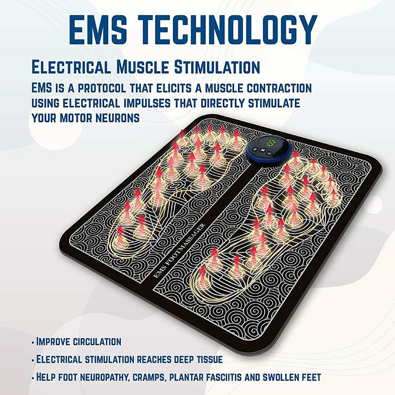 Electric Foot Massager Mat Physical Therapy Muscular Electric EMS Health Care Relaxation Terapia Foot Massage Health