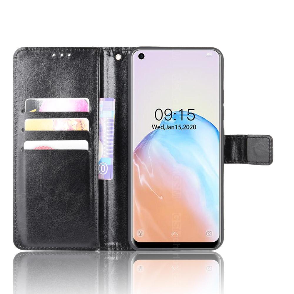 Кошелек-чехол для Oukitel C18 Pro с подставкой и слотами для карт – Ударопрочный, пылезащитный, деловой, прочный, откидная кожаная обложка