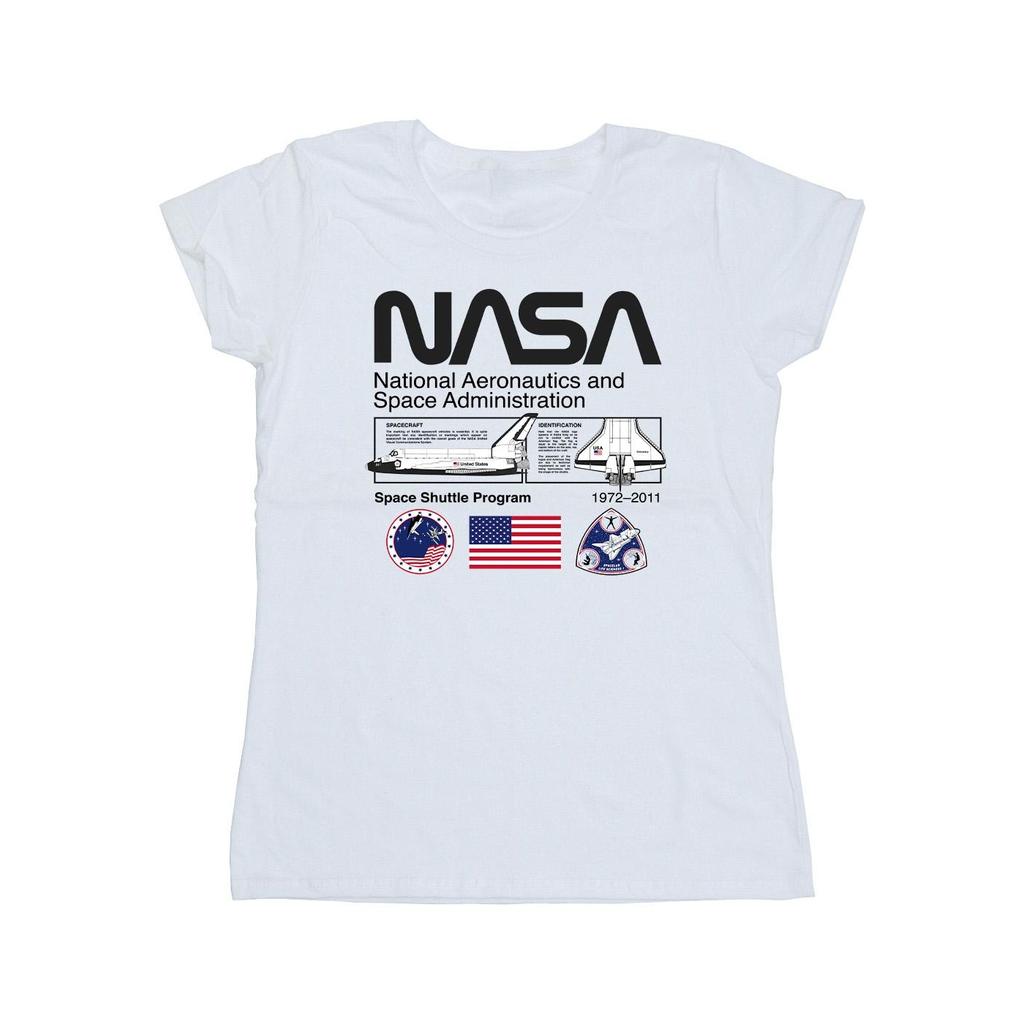 NASA Womens/Ladies Space Admin Cotton T-Shirt