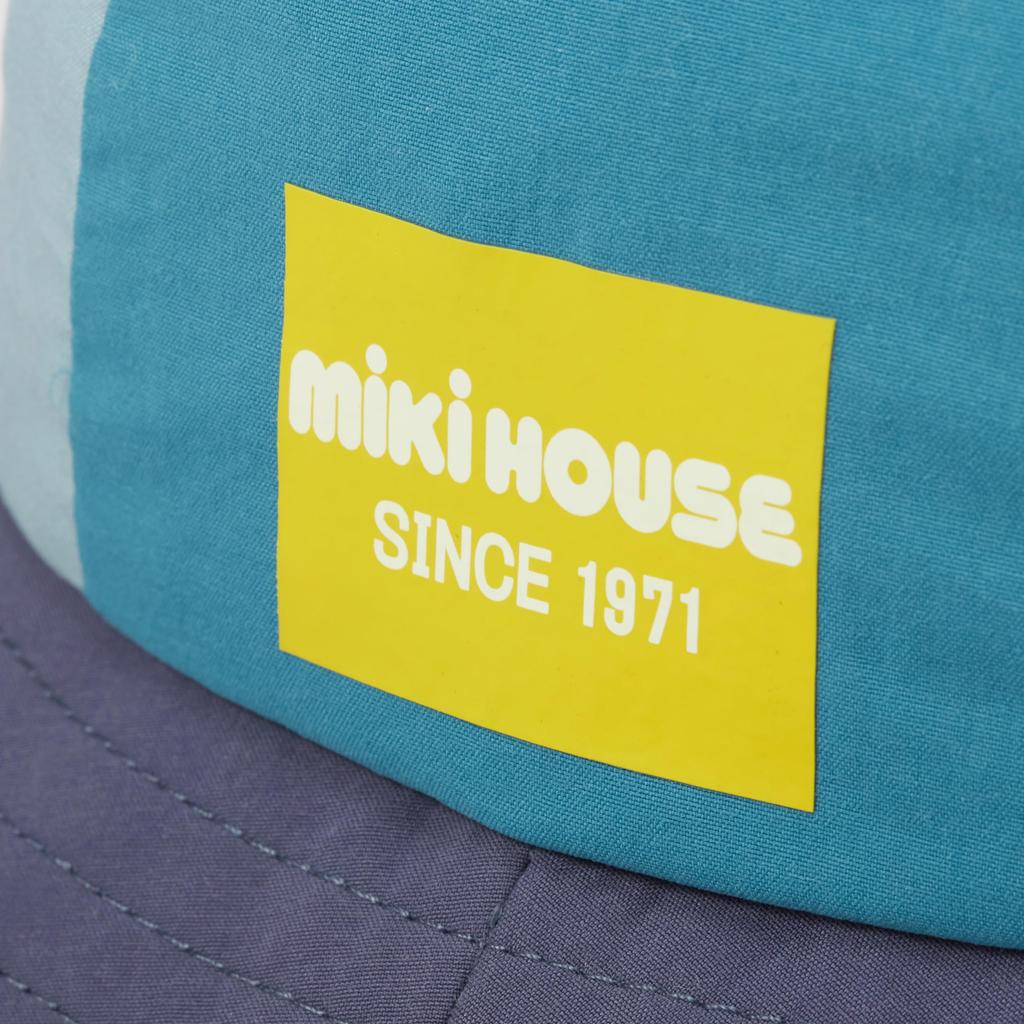 [Miki House] Hat, Logo, UV Protection, Sunshade Cover Included, Plain, Boys, Girls, Baby, Kids, Children's Clothing, Kindergarten, School, Simple,