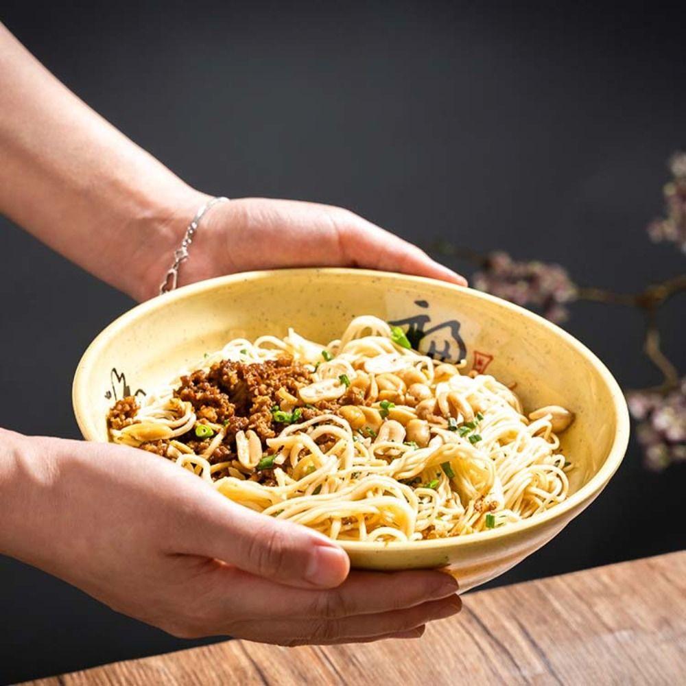 Большая миска для лапши, японская суповая миска, сервировочная миска, меламиновая миска для рамена, отели