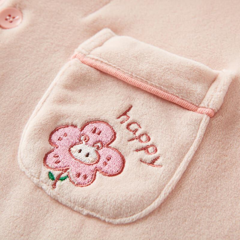 DEESHA Girls' Fleece-Lined Thermal Pajama Set