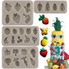 Fruit Vegetable Strawberry Silicone Fondant Mould For Sugarcraft Cake Decorating Cupcake Topper Candy Chocolate Gum Paste Polymer Clay Moulds
