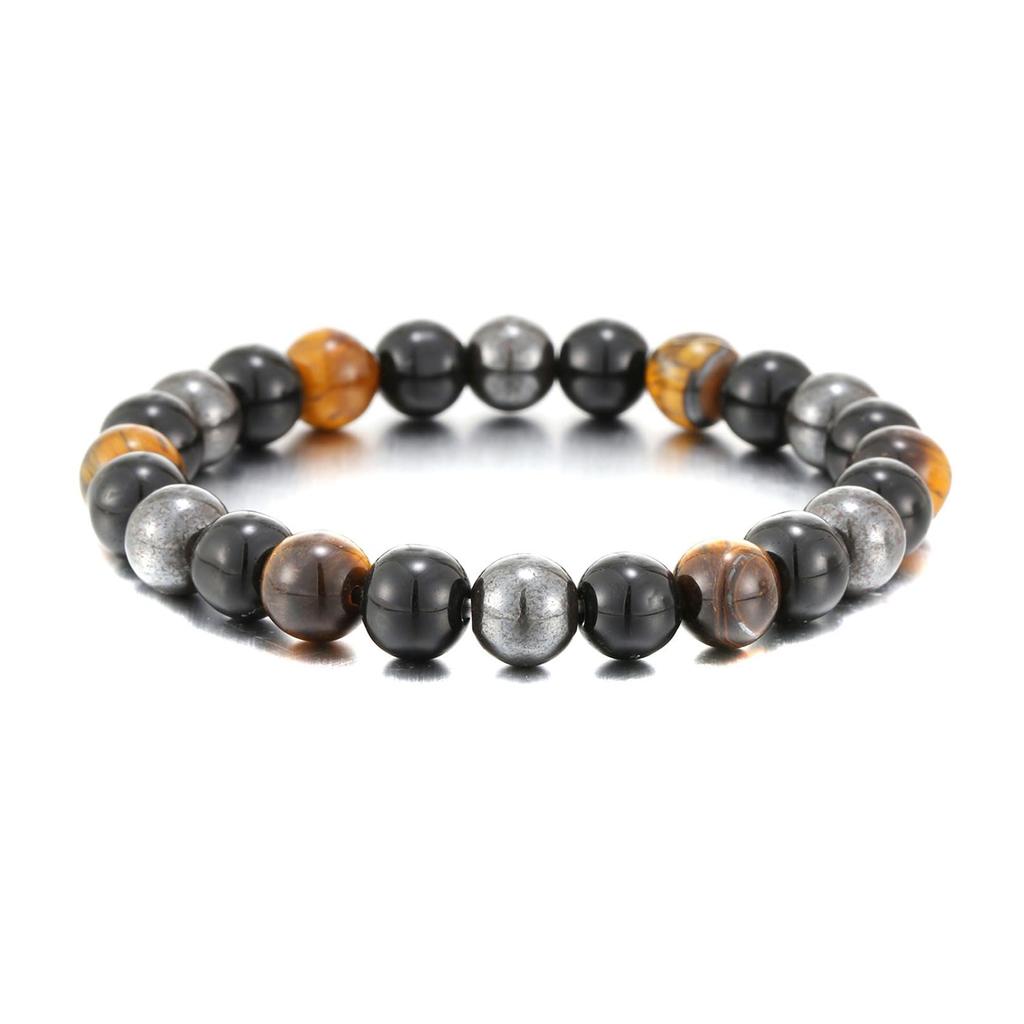 Bracelet Power Stone 10mm 8mm Prayer Beads Tiger Eye Amulet Accessory Amulet Money Luck [ulterra] [Ulterra] Men's (10mm)