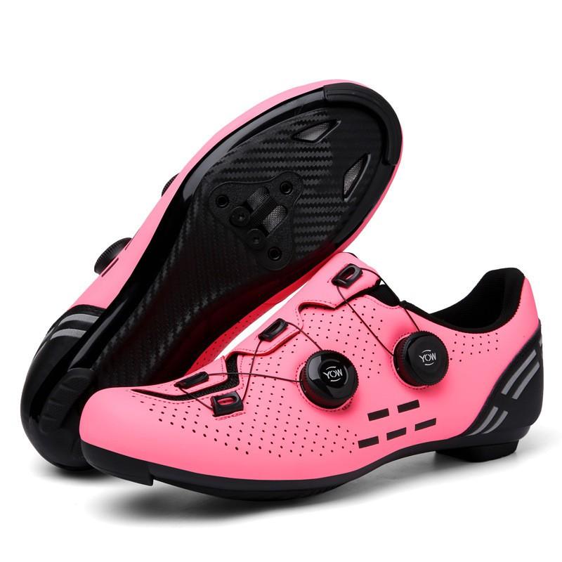 Unisex Large Size Cycling Shoes Road Mountain Bikes Non-Cleat Clipless Options Breathable Anti-Slip Shock Absorption
