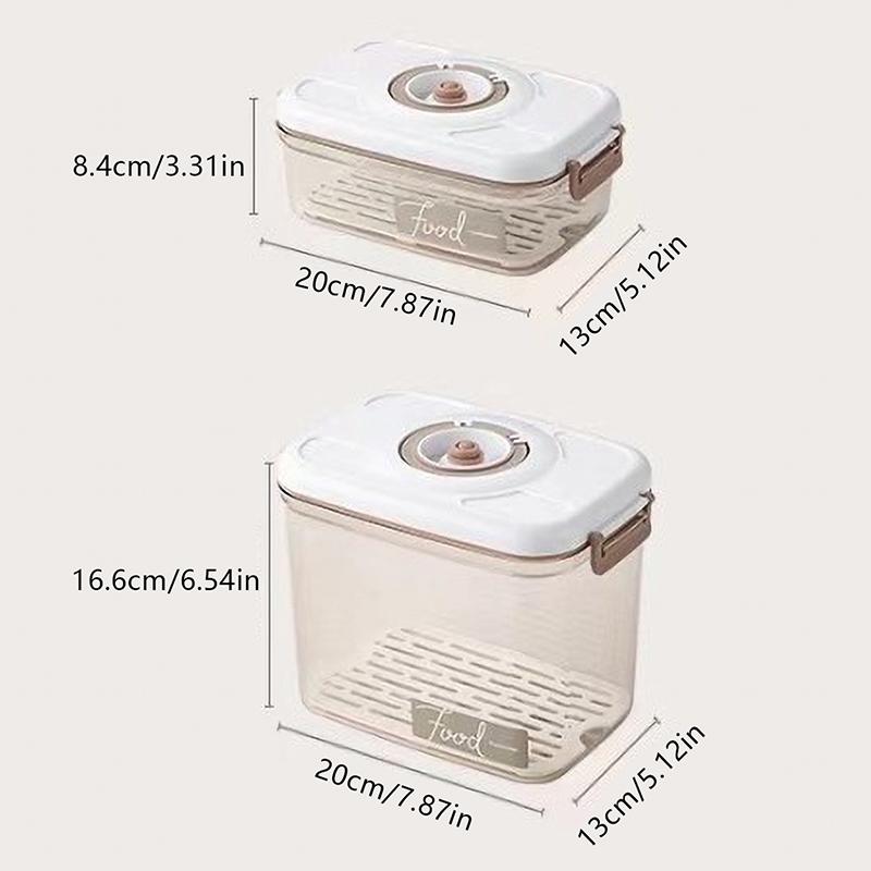 Кухонный вакуумный ящик для хранения продуктов Большая емкость Герметичный ящик для хранения свежих продуктов Прозрачный контейнер для хранения Вакуумный насос для хранения продуктов на кухне