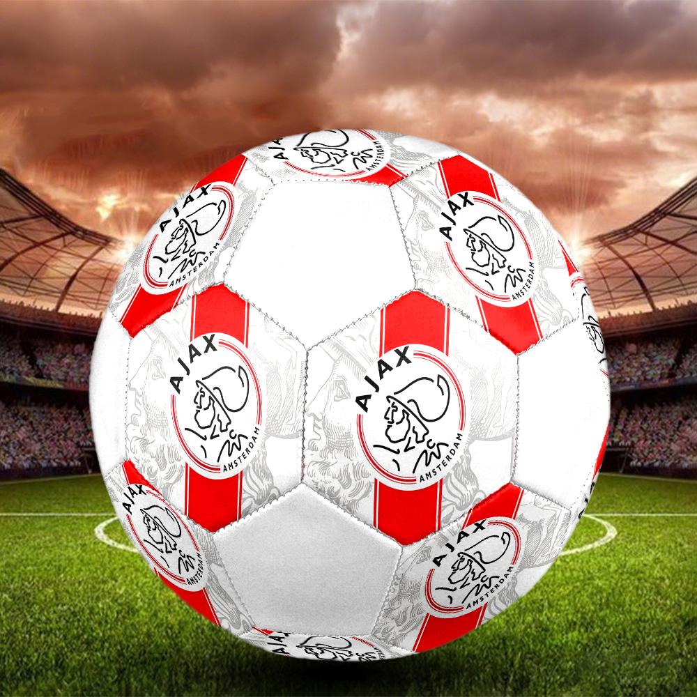 1 шт. Постер AFC Ajax размер 5 футбольный мяч ПрагаФутзальный мяч Цветной Для всех возрастов Машинная строчка ПВХ Готов к соревнованиям Прочный Высокий отскок