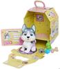 Smoby - Pamper Petz - Husky à adopter - 4 accessoires - Articulé - Bois et fais pipi - Certificat d'adoption - Dès 3 ans