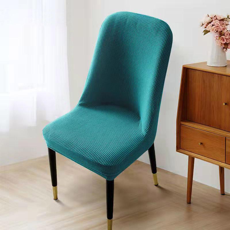 Nordic Style Universal Simple Modern Curved Chair Cover All-inclusive Elastic Thickened Semi-circular Household Dining Table and Chair Cover