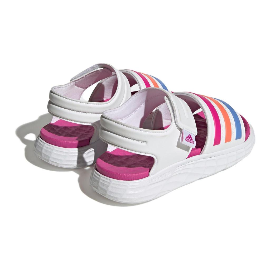 Adidas Duramo Sandals Lightweight Casual Sports Velcro Kids Sandals Kids Sandals White HP5835