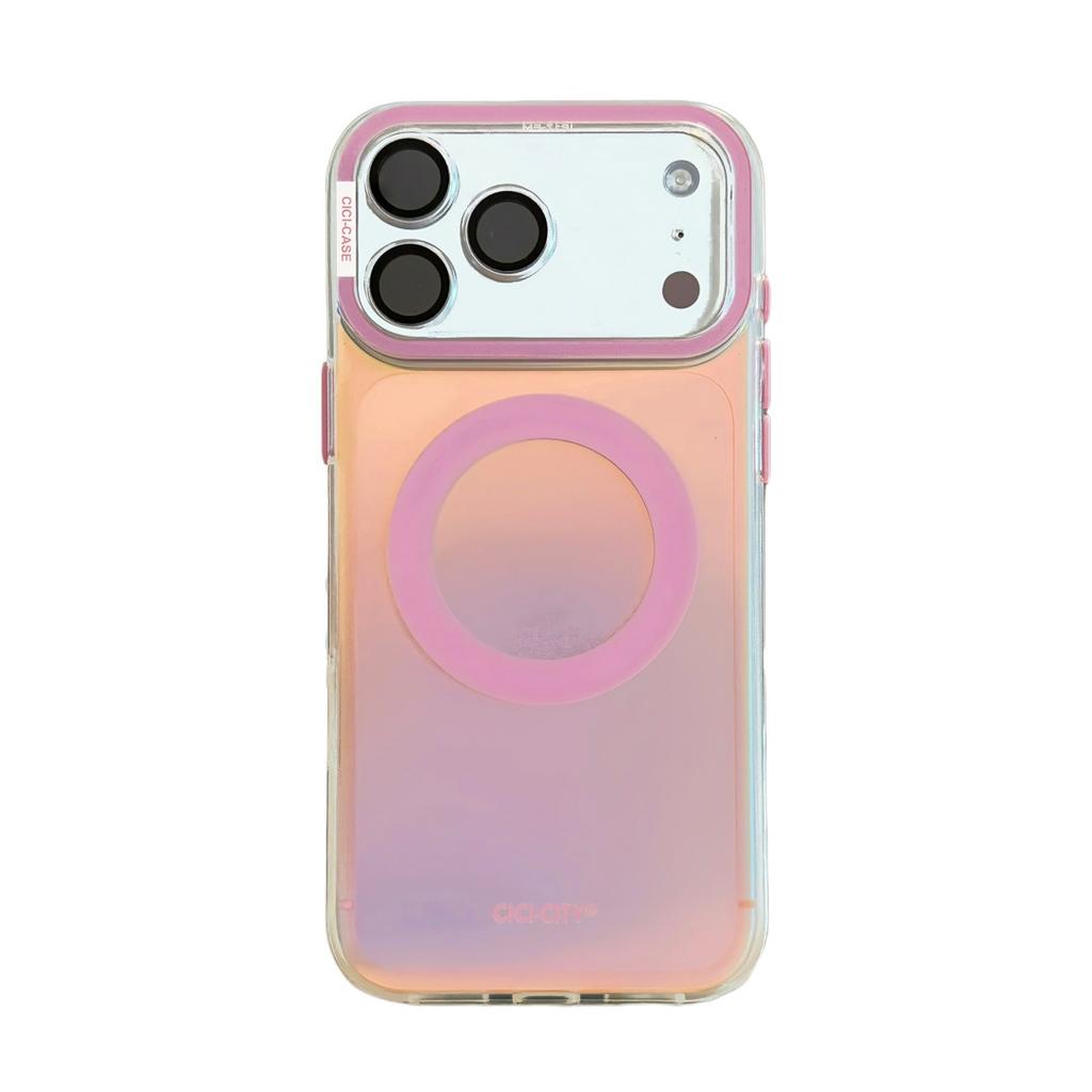 Или Полупрозрачный чехол для телефона Magsafe Dopamine для iPhone 17 16 15 Pro Max 14 13 17 Air Магнитная беспроводная зарядка Градиентная крышка