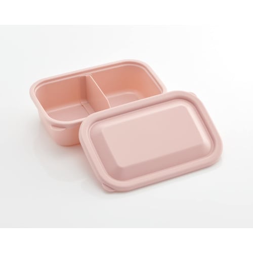Skater Storage Container Smoke Pink S 580ml with Fluffy Lid Food Lunch Case Made in Japan LFP6-A