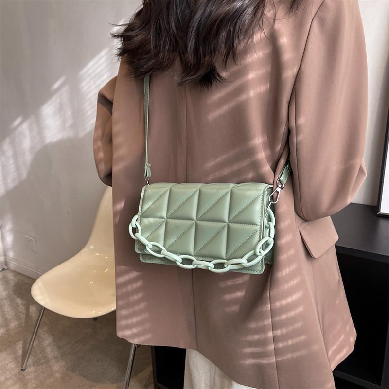Stylish Minimalist Commuter Quilted Shoulder Bag 2023 Trendy Casual Crossbody Box Bag