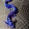 3D-печатная подвижная игрушка-китайский дракон: Мультяшный орнамент для ландшафтного дизайна аквариума