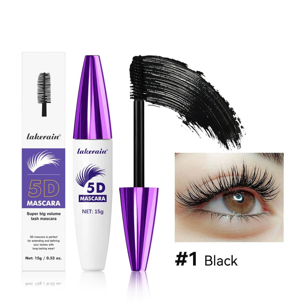 Тушь Lakerain Color Mascara Cross Border 5D Waterproof Slim Curl Non-Smiding Non-Removing Mascara Primer
