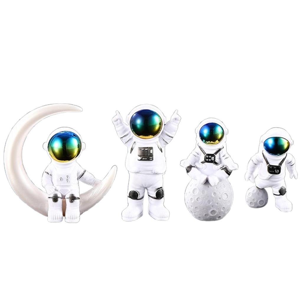 Маленькая смоляная фигурка космонавта - Идеально для домашнего декора, подарка на День святого Валентина или день рождения