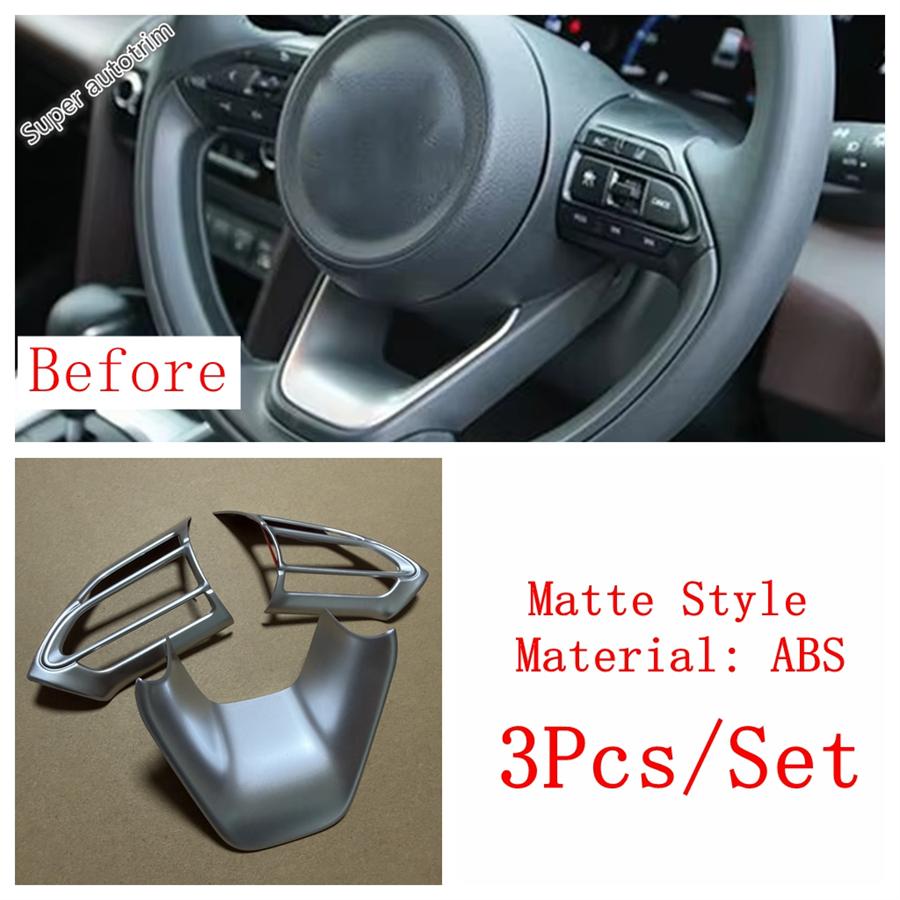 Side AC Air Conditioning Outlet Vent / Steering Wheel Frame Cover Trim For Toyota Yaris Cross - 2025 ABS Matte Accessories