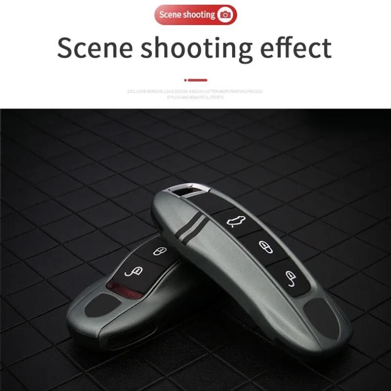 AABKR1 For Porsche Macan Modified Key Case 718 Cayenne Key Case Panamera Key Chain 911 Car Accessories