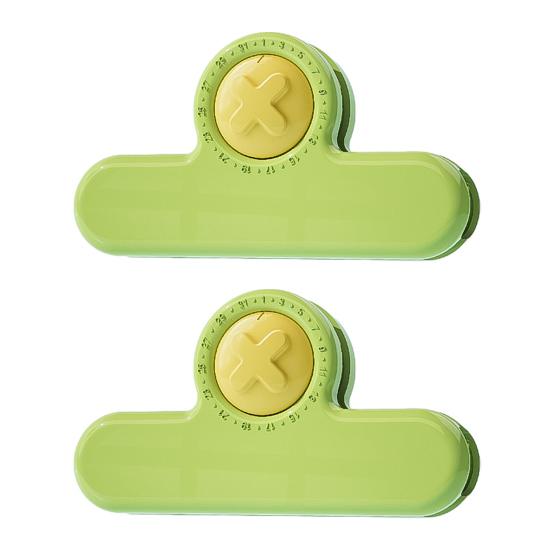 2Pcs Magnetic Bag Clips for Food Storage, Airtight Chip Clips, Sealing Clips for Snacks Coffee Powder, Fridge Magnet Organizer