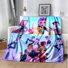 Kpop Hunter Flannel Blanket Soft Warm All-Season Throw, Design for Camping, Car Travel, Hiking Sofa, Bed, Office Perfect Gift for Parties