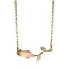 Tulip Necklace with A Light Luxury and High-end Feel, French Ladylike Style, Collarbone Chain, Sweet and Versatile