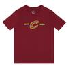 Коллаборация НБА Футболка Cleveland Cavaliers Dri-Fit С буквенным принтом Круглый вырез Удобный Короткий рукав Детские топы Красный 3Z2B7BAWH-CAV