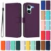 Для Poco X8 Pro Max Чехол-книжка из кожи однотонного цвета Для Xiaomi Poco X8 X7 X6 Neo X5 X4 X3 Pro NFC Кошелек Задняя крышка телефона