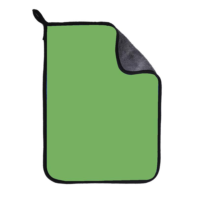 Двусторонняя быстросохнущая салфетка из кораллового флиса для чистки автомобиля, толстое и водопоглощающее полотенце.