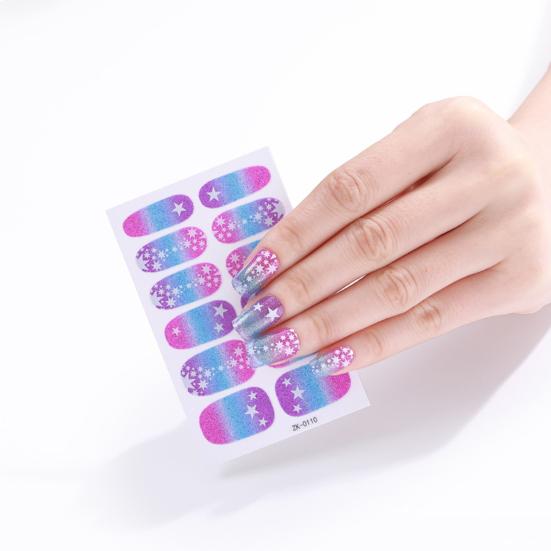 1 Set Nail Sticker Ultra-Thin Self Adhesive Waterproof Strong Stickiness Decorative