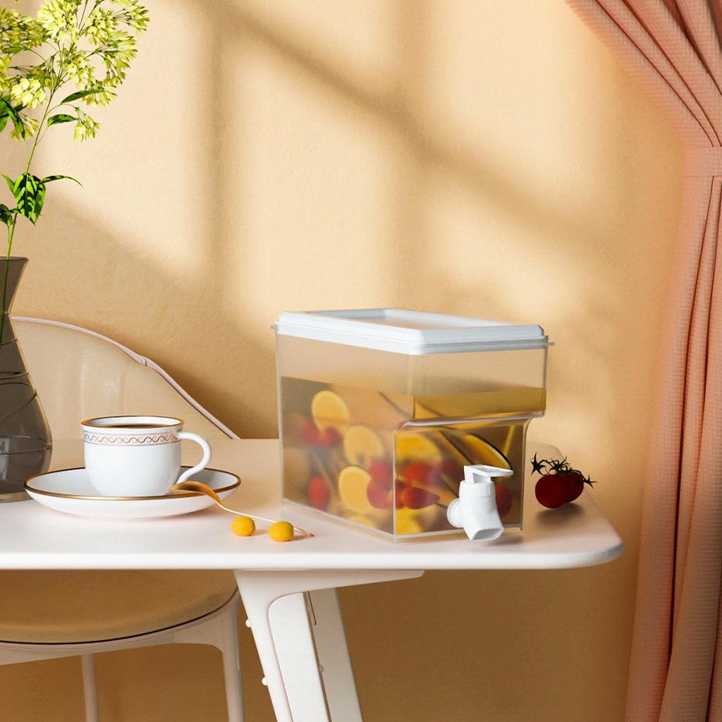Cold Kettle Water Container Beverage Dispenser with Faucet Refrigerator Iced Cold Kettle Home Large