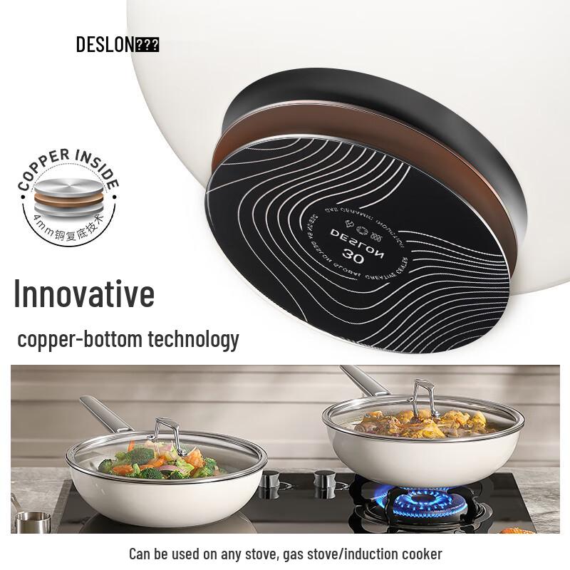 DESLON Yun Jing Pure Titanium Non-stick Wok