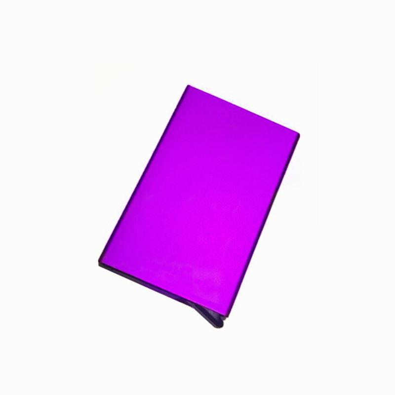 Противоугонная ID-держатель для кредитных карт, минималистичный Porte Carte, тонкие алюминиевые металлические кошельки, карманный чехол для банка, женская и мужская коробка для кредитных карт