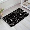 Black Witch Skull Moon Divination Doormat Goth Welcome Rug Soft Bathroom Non-slip Floormat Living Room Carpet Decor 50x80cm